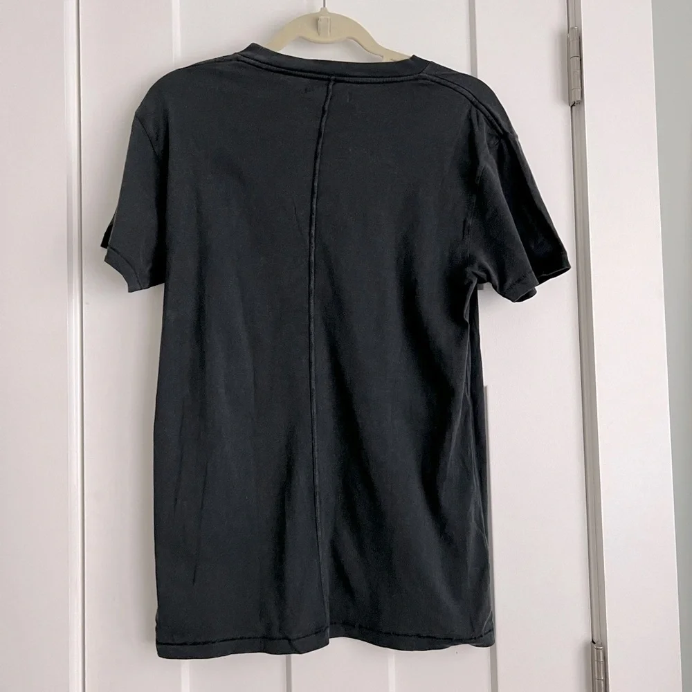 ANINE BING Vintage Eagle Organic Cotton T-Shirt Faded Wash Black NEW with tags - Picture 4 of 8